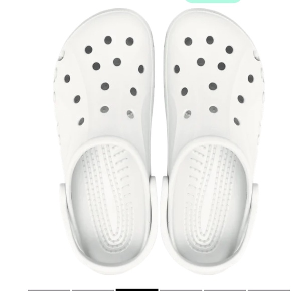 White Crocs Unisex Sz M10/W12 - Picture 3 of 6